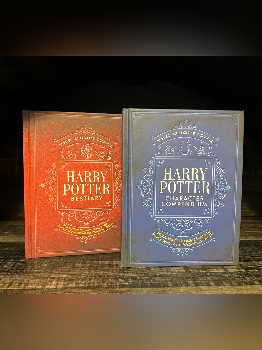 Harry Potter Bestiary & Character Compendium Set - Red & Blue Covers